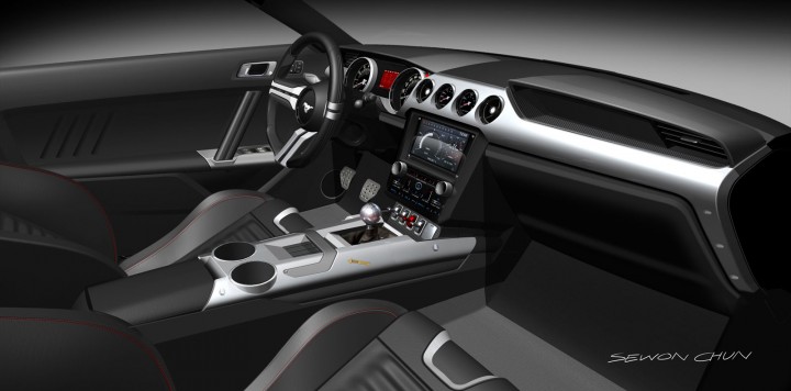 2015 Ford Mustang - Interior design rendering - Theme B